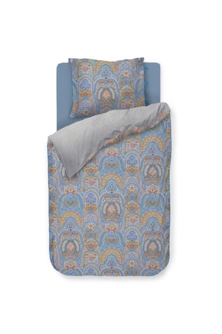 Pip Studio Jabali Flower Blauw dekbedovertrek - Afbeelding 9