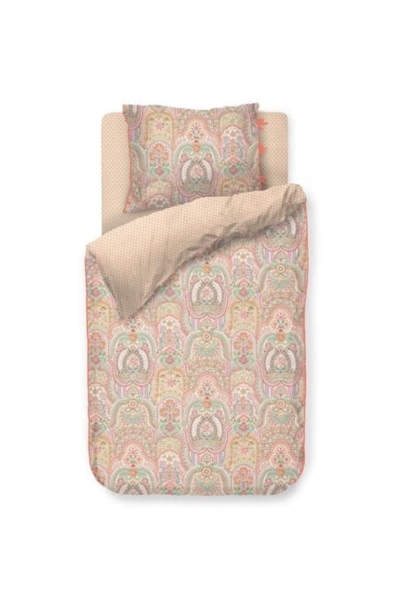 Pip Studio Jabali Flower Koraalrood dekbedovertrek - Afbeelding 8