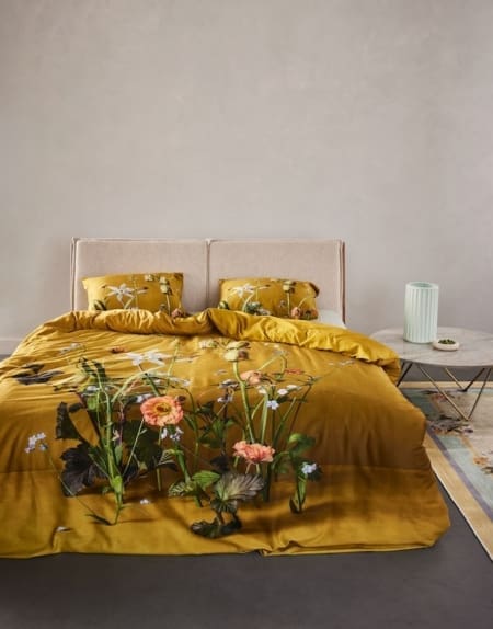 Essenza Ficaria Flower ochre dekbedovertrek - Afbeelding 2