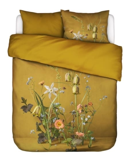Essenza Ficaria Flower ochre dekbedovertrek