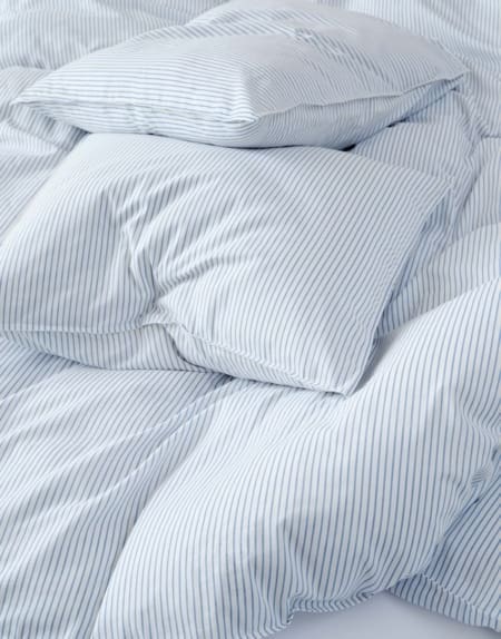 Marc O'Polo Classic Fine Stripe Denim blue dekbedovertrek - Afbeelding 4