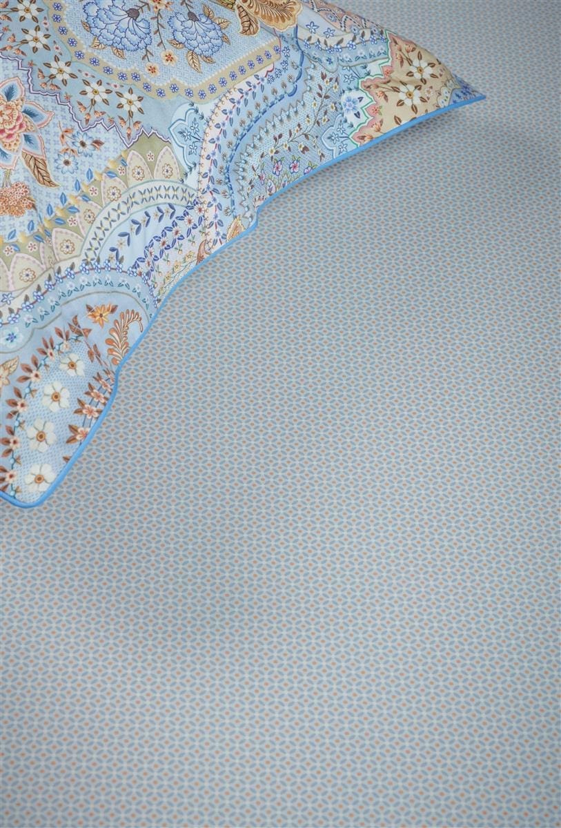 Pip Studio Cross Stitch GreyBlue hoeslaken - Afbeelding 2